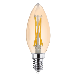 Светодиодная лампа ULTRA LED С35 F 4W E14 3000K GOLD